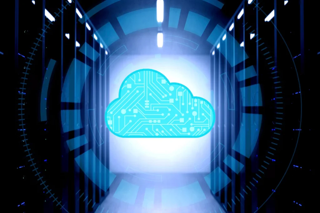 website hosting concept with cloud